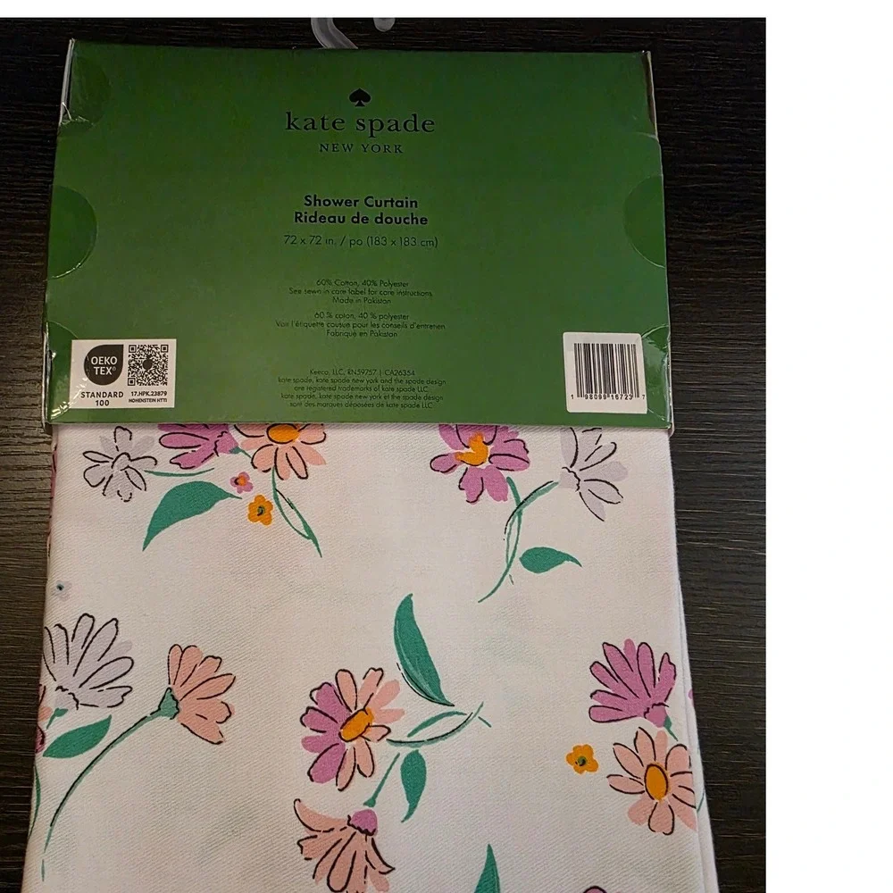 Kate Spade‎ New York Shower Curtain Dreamy Daisy Floral Print 72x72